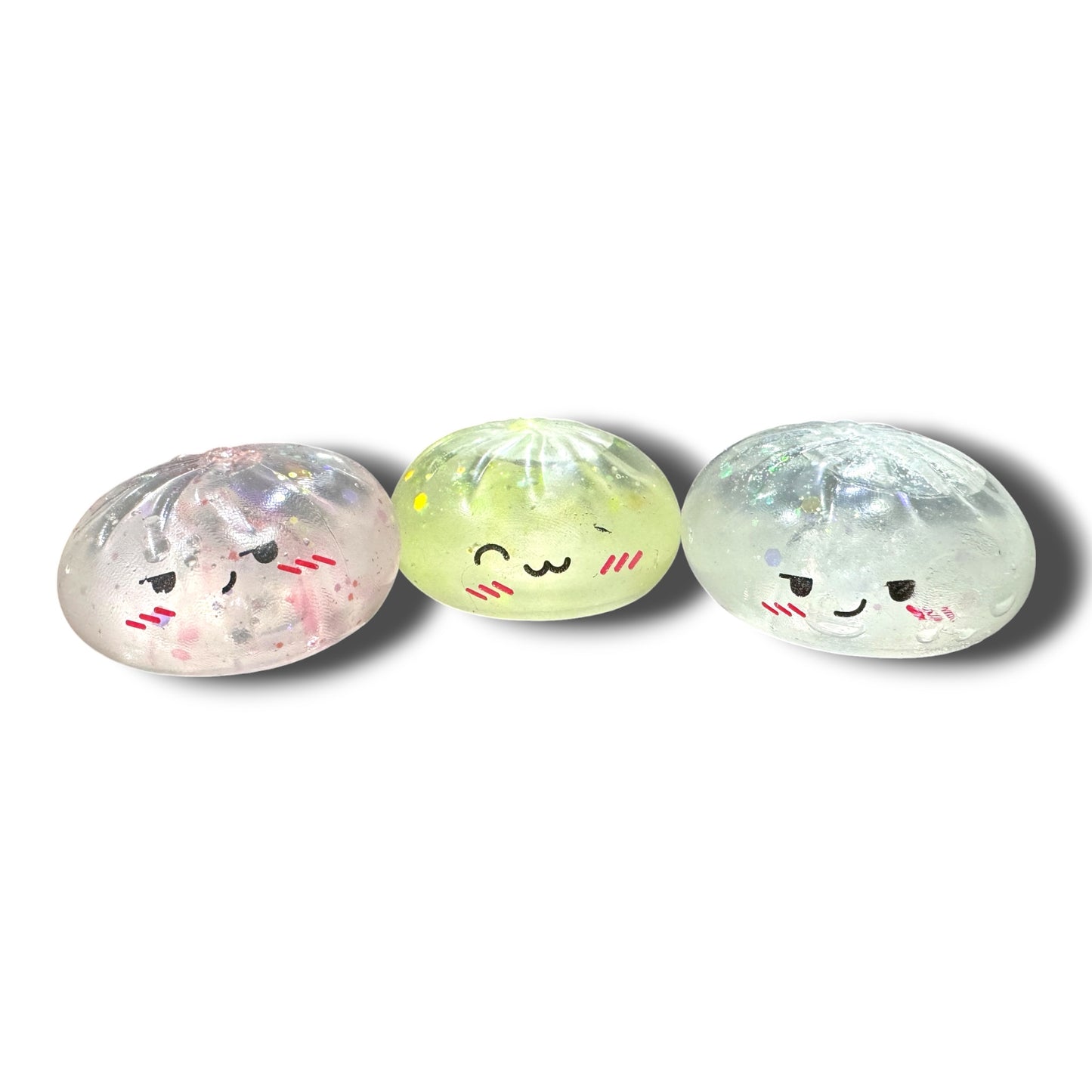 Transparent Mini Dumpling Sugar Edition Squishy Assorted Color|| دامبلنغ شفاف حجم ميني صغير الوان متنوعة