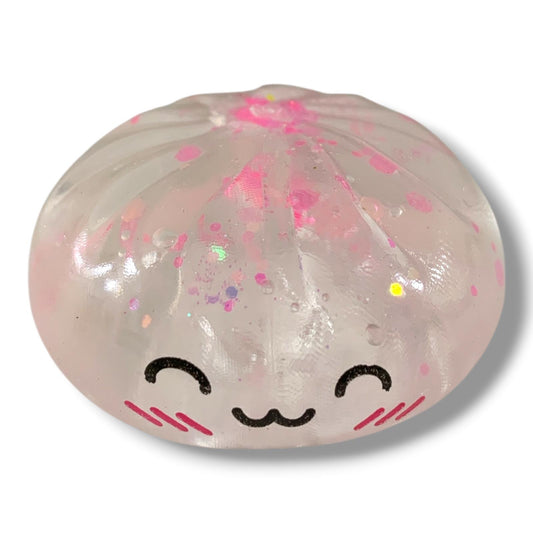 Transparent Mini Dumpling Sugar Edition Squishy || دامبلغ شفاف حجم ميني صغير 