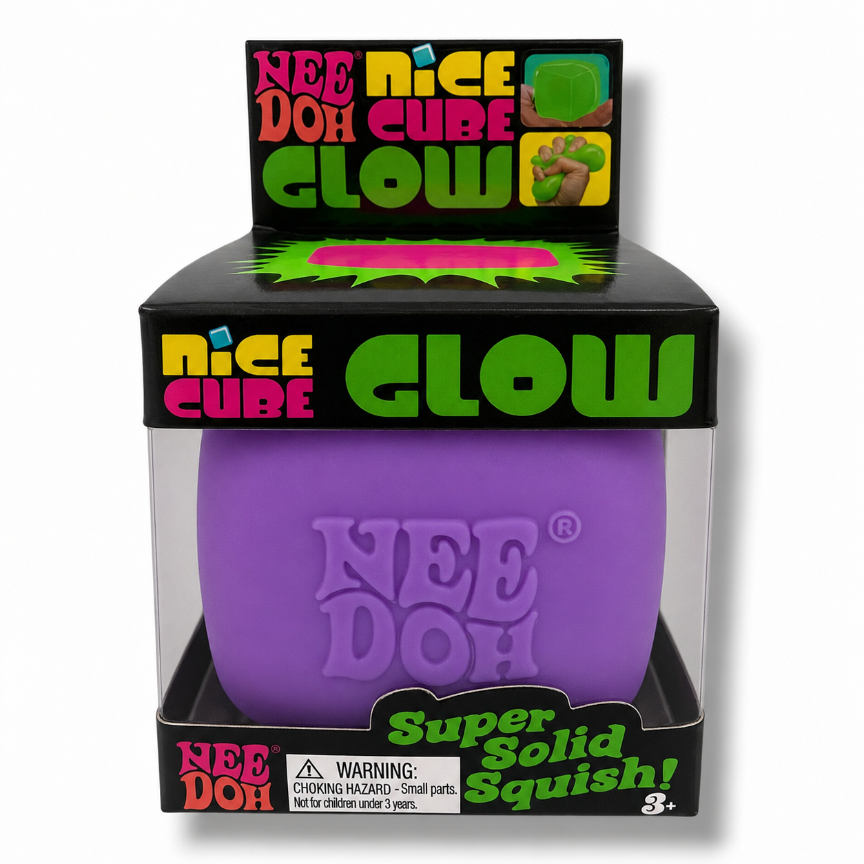 Needoh Nice Cube Glow Purple || نيدو مكعب مضيئ بنفسجي