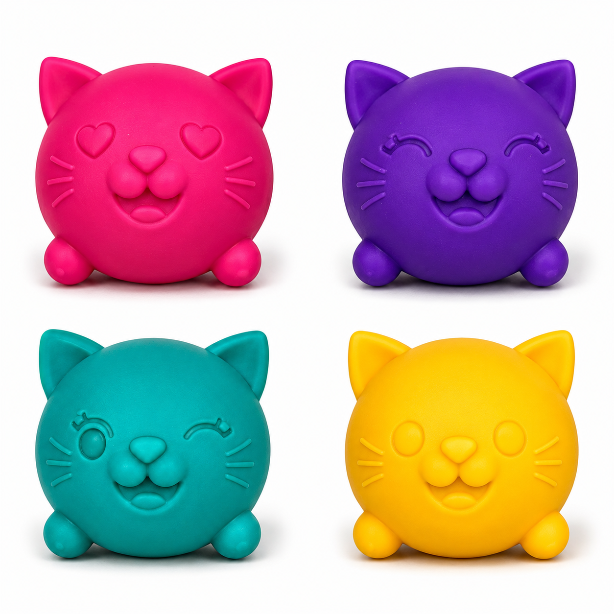 Needoh Teenie Cool Cats 4 Colors Squishy || نيدو تييني كوول كاتس 4 لون 