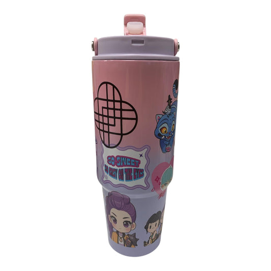 Kpop Demon Hunter Steel Water Bottle 934 ml #2 || مطارة ماء كي بوب ديمون هنتر لحفظ البرودة و الحرارة 934 مل #٢