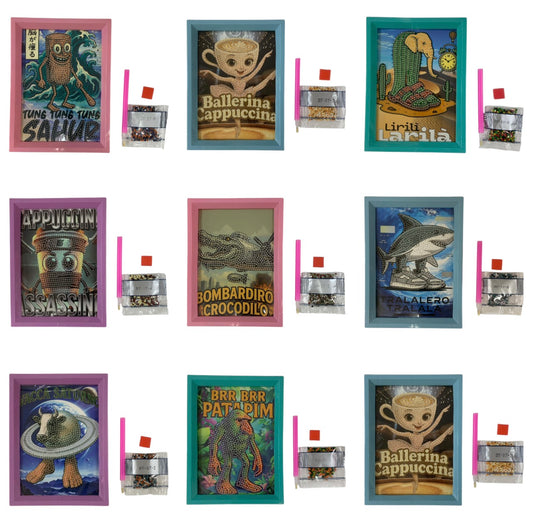 Ballerina Cappuccina and Friends Crystal Board Assorted Models || لوحة كريستال باليرينا كابوتشينا و أصدقائها
