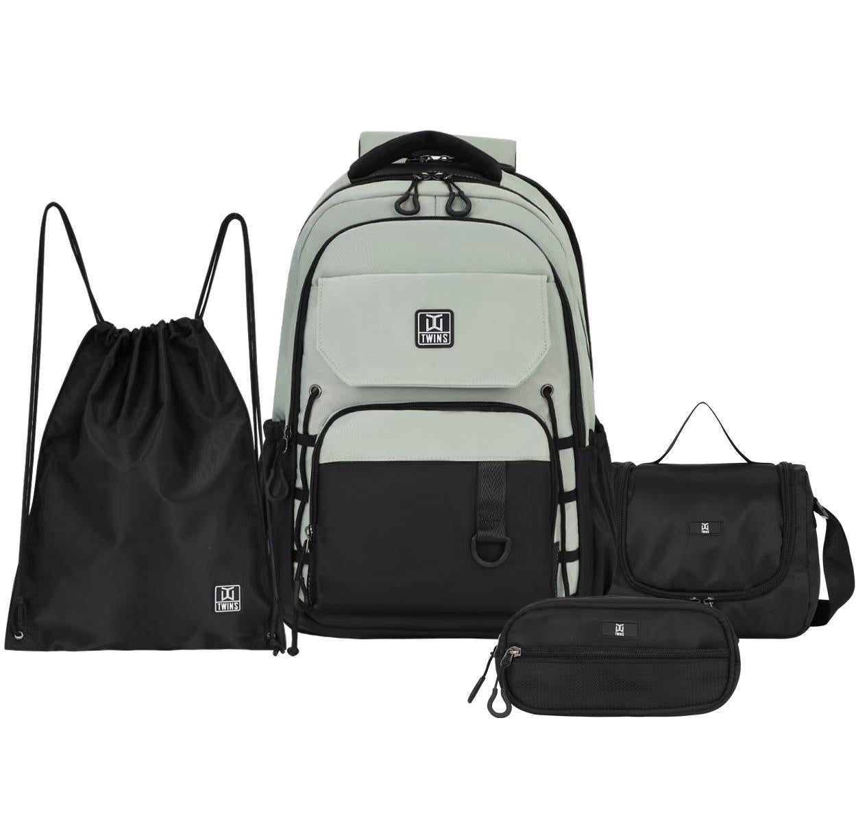 Twins Back to School Backpack Set 4 Pcs || مجموعة العودة الى المدرسة طقم ٤ قطع جنطة طهر و مقلمة و شنطة اكل و حقيبة رياضة #9