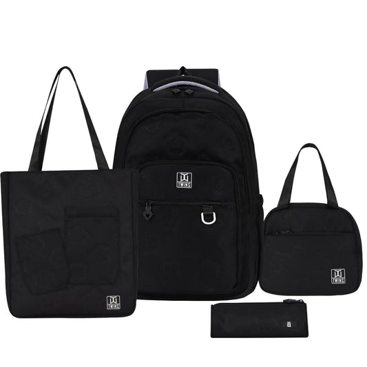 Twins Back to School Backpack Set 4 Pcs || مجموعة العودة الى المدرسة طقم ٤ قطع جنطة طهر و مقلمة و شنطة اكل و حقيبة رياضة #22