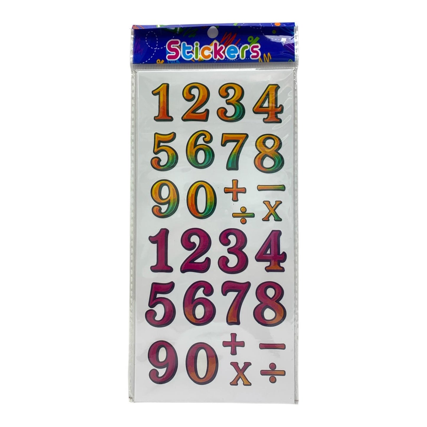 English Numbers Stickers || ستيكرات ارقام انجليزي