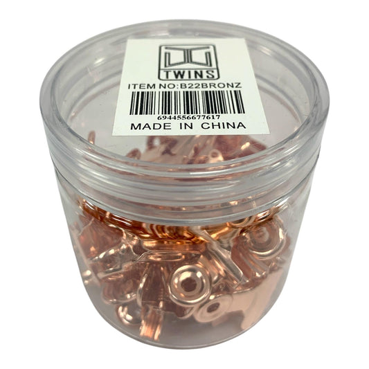 A&T Paper Clips 22 ml Rose Gold || مشبك ورق اي اند تي روز قولد ٢٢ مل