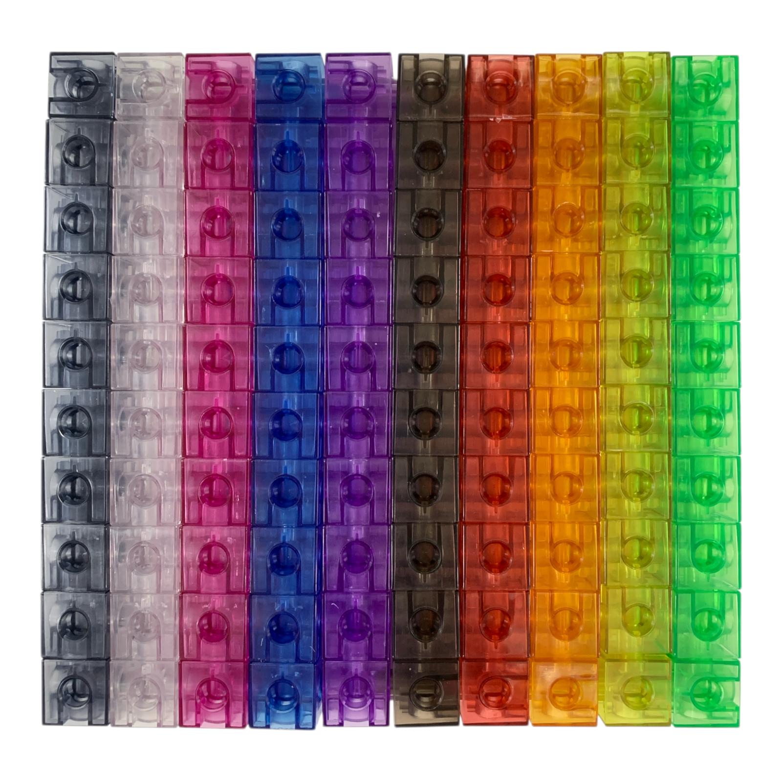 A&T Translucent Linking Cube || مكعبات العد للرياضيات اي اند تي