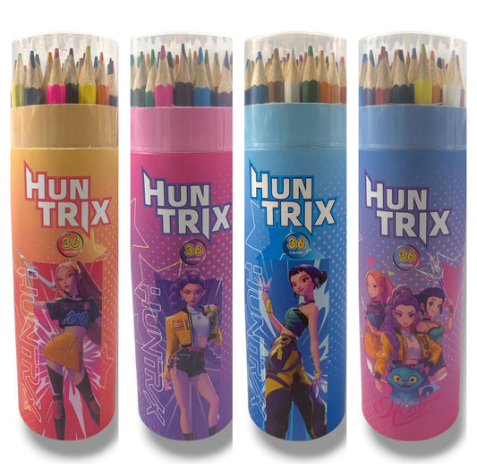 Kpop Demon Hunter Colored Pencils 36 Colors Assorted Models || الوان خشبية كي بوب ديمون هنترز ٣٦ لون موديلات متنوعة