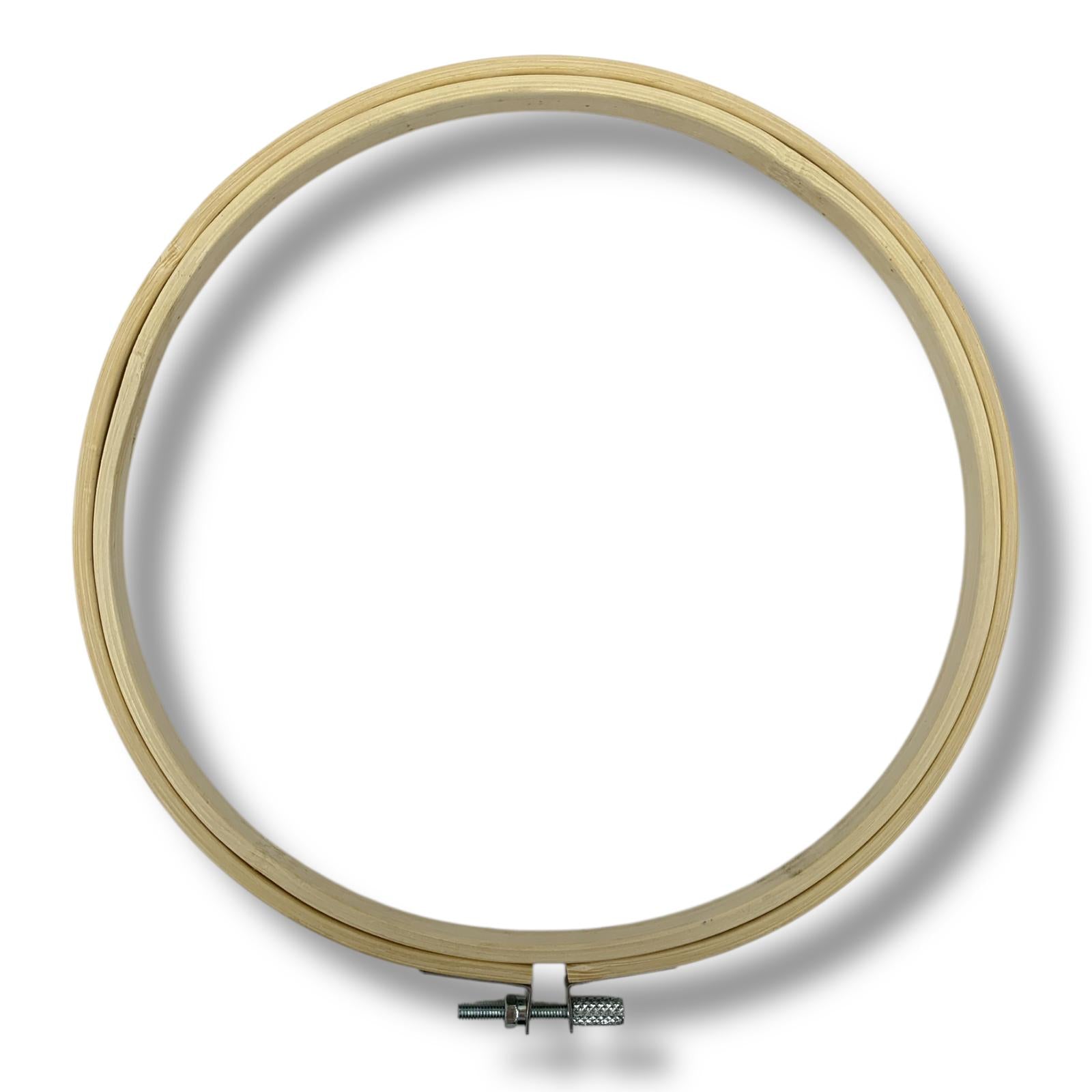 Wooden Embroidery Hoop with Metal Screw 20 cm || طارة خشب للاشغال اليدوية 20 سم