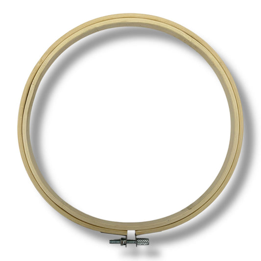 Wooden Embroidery Hoop with Metal Screw 20 cm || طارة خشب للاشغال اليدوية 20 سم