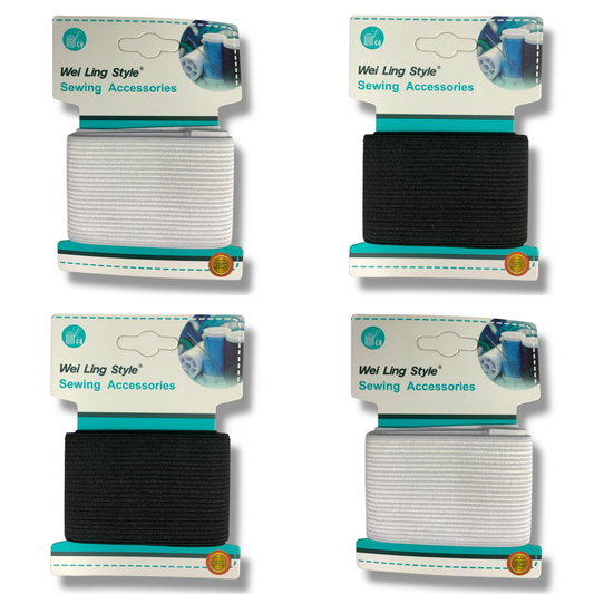 Knitting and Crochet Wide Elastic Assorted Color || مطاط عريض للخياطة و الكروشيه الوان متنوعة