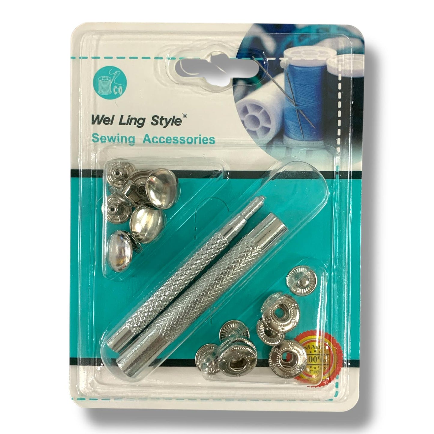 Knitting and Crochet Metal Snap Fasteners Assorted Sizes || طقم مثبتات ازرار للخياطة و الكروشيه احجام متنوعة 
