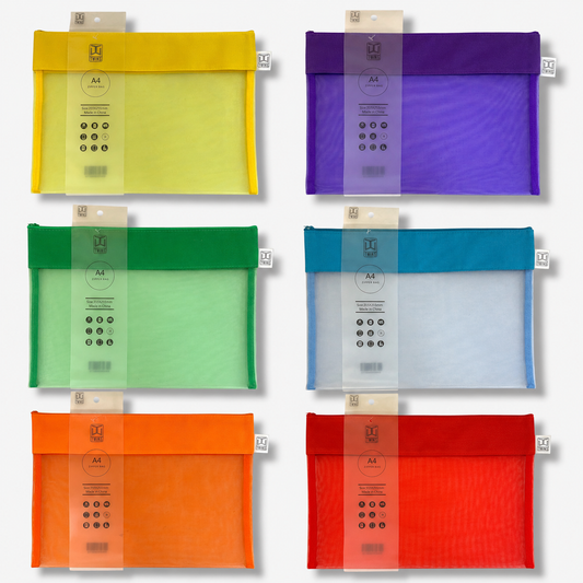 Zipper File A4 Assorted Colors || ملف سحاب حجم اي فور الوان متنوعة
