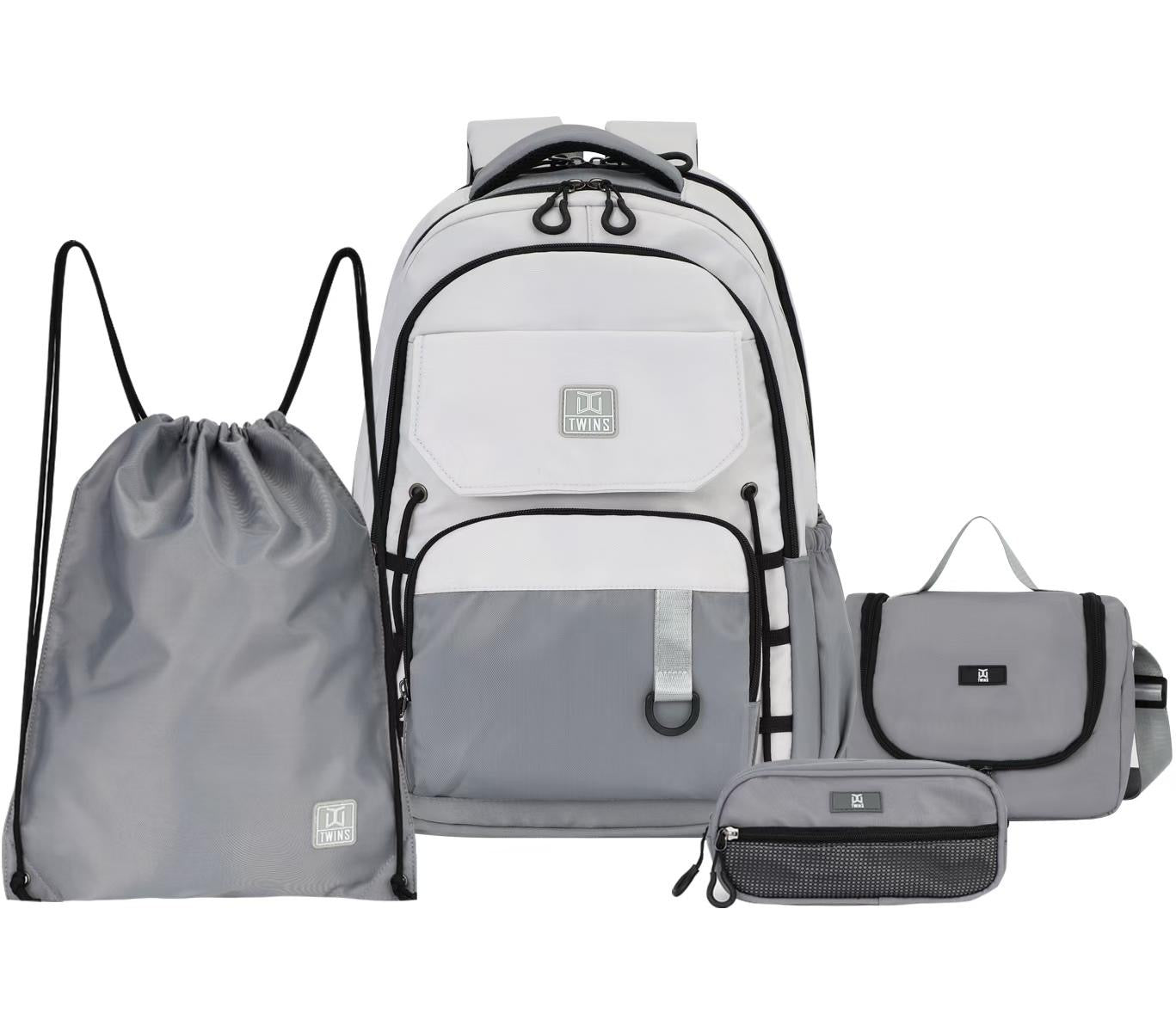 Twins Back to School Backpack Set 4 Pcs || مجموعة العودة الى المدرسة طقم ٤ قطع جنطة طهر و مقلمة و شنطة اكل و حقيبة رياضة #8