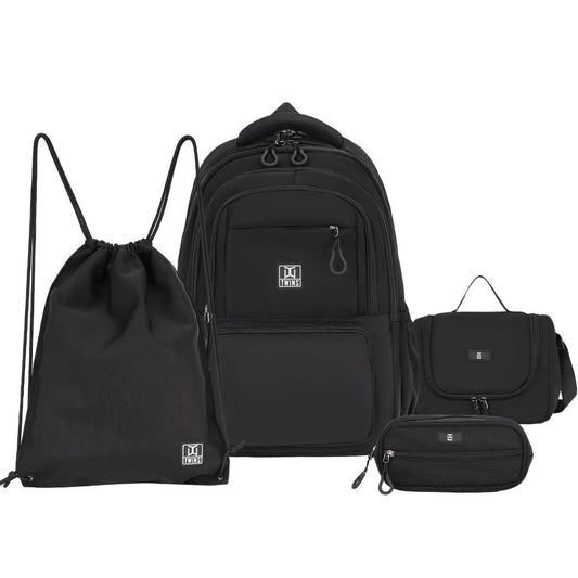 Twins Back to School Backpack Set 4 Pcs || مجموعة العودة الى المدرسة طقم ٤ قطع جنطة طهر و مقلمة و شنطة اكل و حقيبة رياضة #5