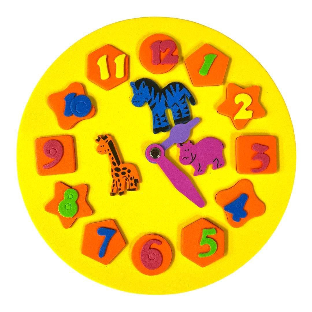 Foam Clock Children Toys || لعبة اطفال ساعة فوم تعليمية