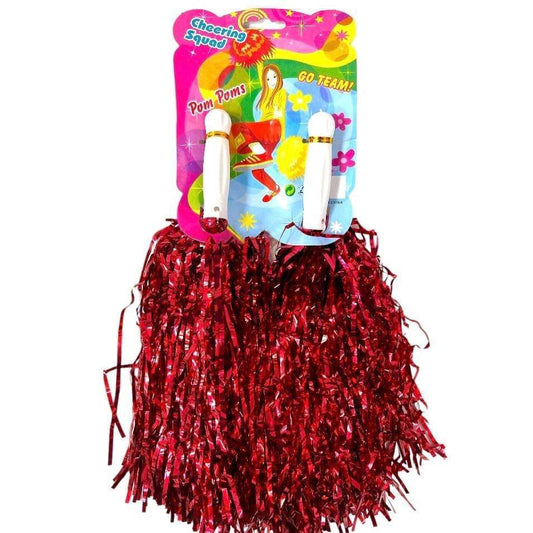 Pom Pom Cheering Squad Red Color || كركوشة تشجيع لون احمر