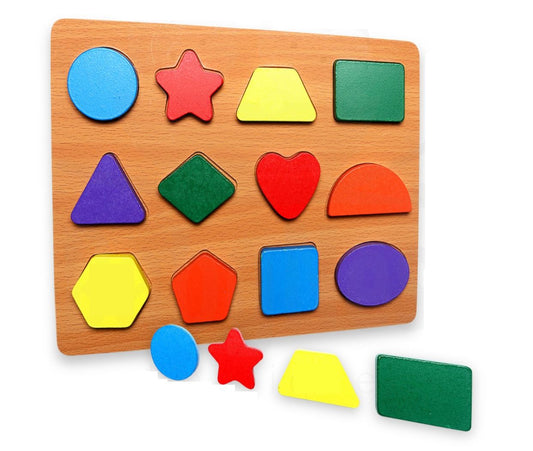 Shapes Puzzles 12 Pcs || بازل تعليمي اشكال هندسية ١٢ شكل