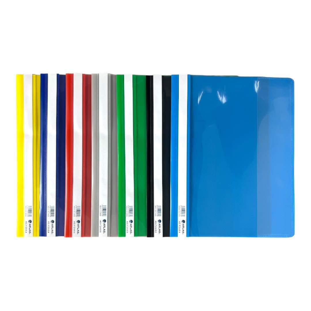 Atlas File White Atlas File Assorted Colors || ملف اطلس الوان متنوعة – Maktabakw