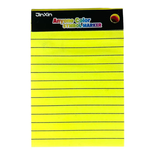 Colored Sticky Notes 15 x 10 || ورق لاصق مخطط فسفوري ستيكي نوت ١٠*١٥ سم