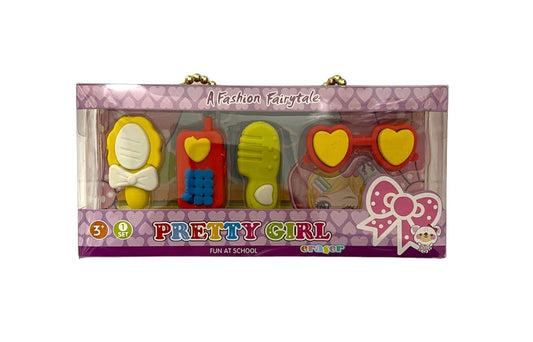 Eraser Set Pretty Girl || مجموعة مساحات تجميل