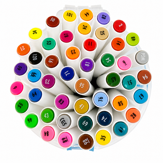 Twins Safe For Kids Colored Markers Set 48 || الوان شينية  توينز امنة للاطفال 48 لون