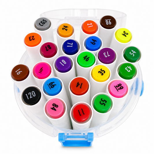 Twins Safe For Kids Colored Markers Set 24 || الوان شينية  توينز امنة للاطفال 24 لون