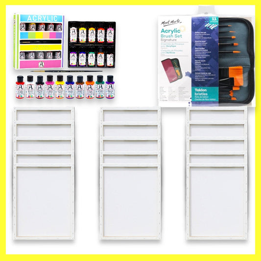 Turkish Monalisa Acrylic Colors Offer || العرض التركي لالوان الاكريليك موناليزا ١٠ لون