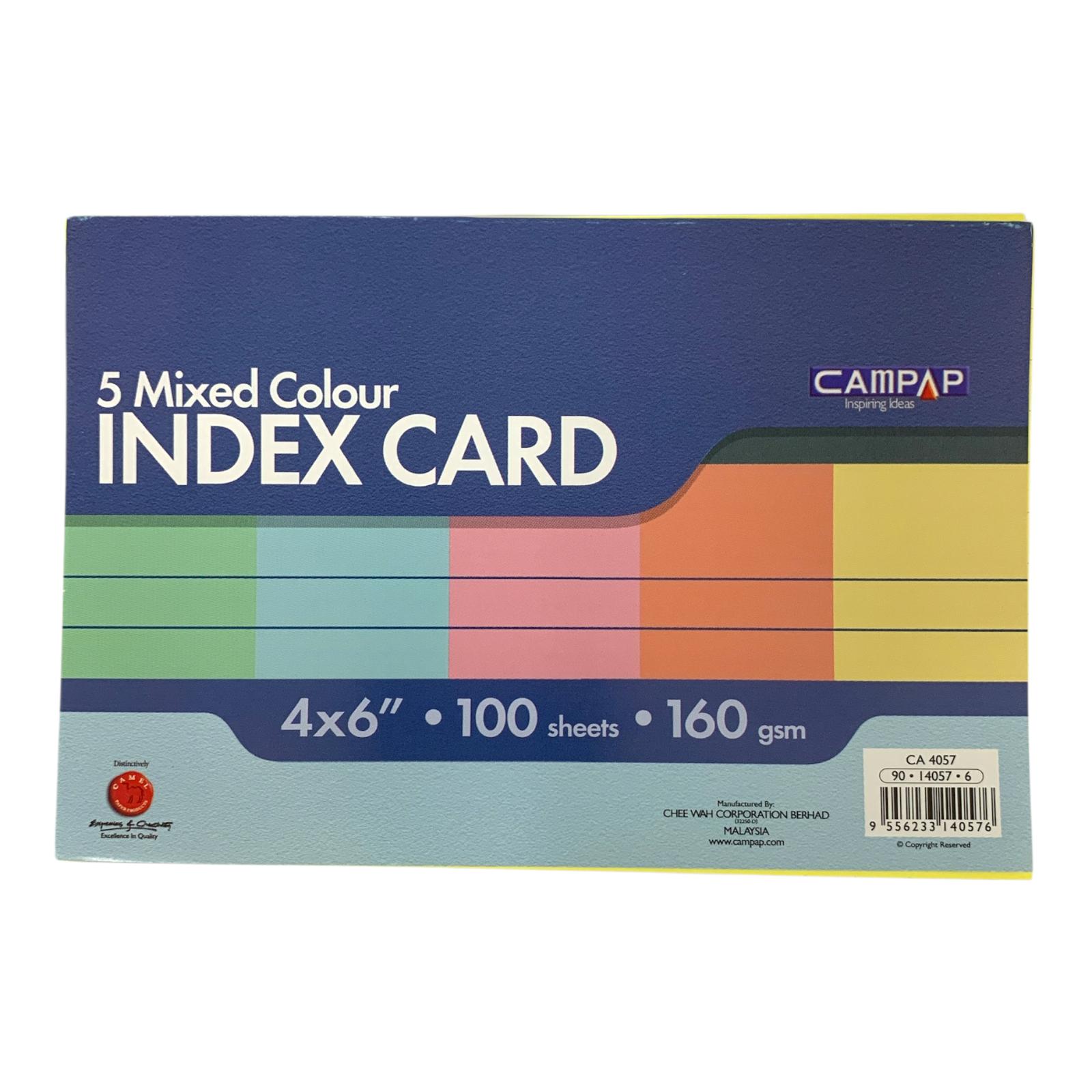 Colored Index Cards 4x6 || بطاقات مخططة ملونة 4*6