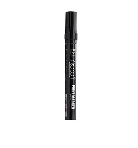 Roco Paint Marker Chisel Tip Black Color || قلم صبغ روكو اسود مشطوف