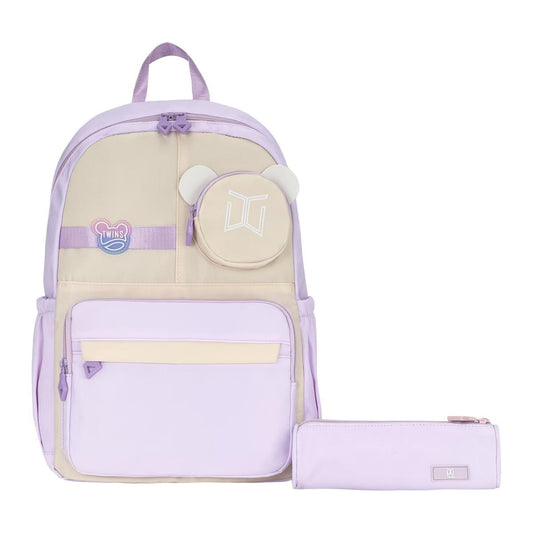 Twins Back to School Backpack Set 2 Pcs #6 || مجموعة العودة الى المدرسة توينز ٢ قطعة جنطة ظهر و مقلمة #6
