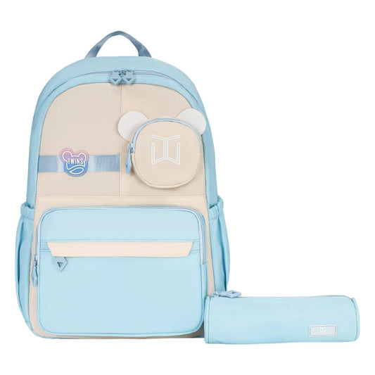Twins Back to School Backpack Set 2 Pcs #4 || مجموعة العودة الى المدرسة توينز ٢ قطعة جنطة ظهر و مقلمة #4
