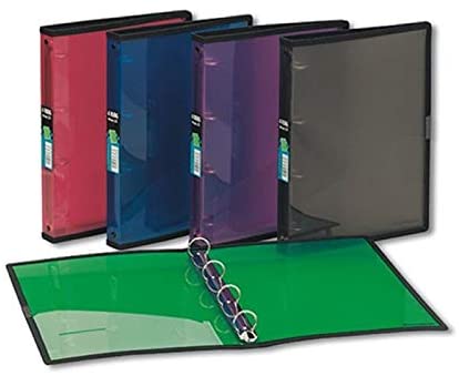 FolderMate Colored 4 Rings || فايل 4 حلقات الوان شفافه ماركة فولدر مت