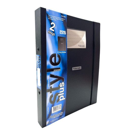 Foldermate 2 Ring Binder Charcoal Black || ملف ٢ حلقة فولدر ميت اسود