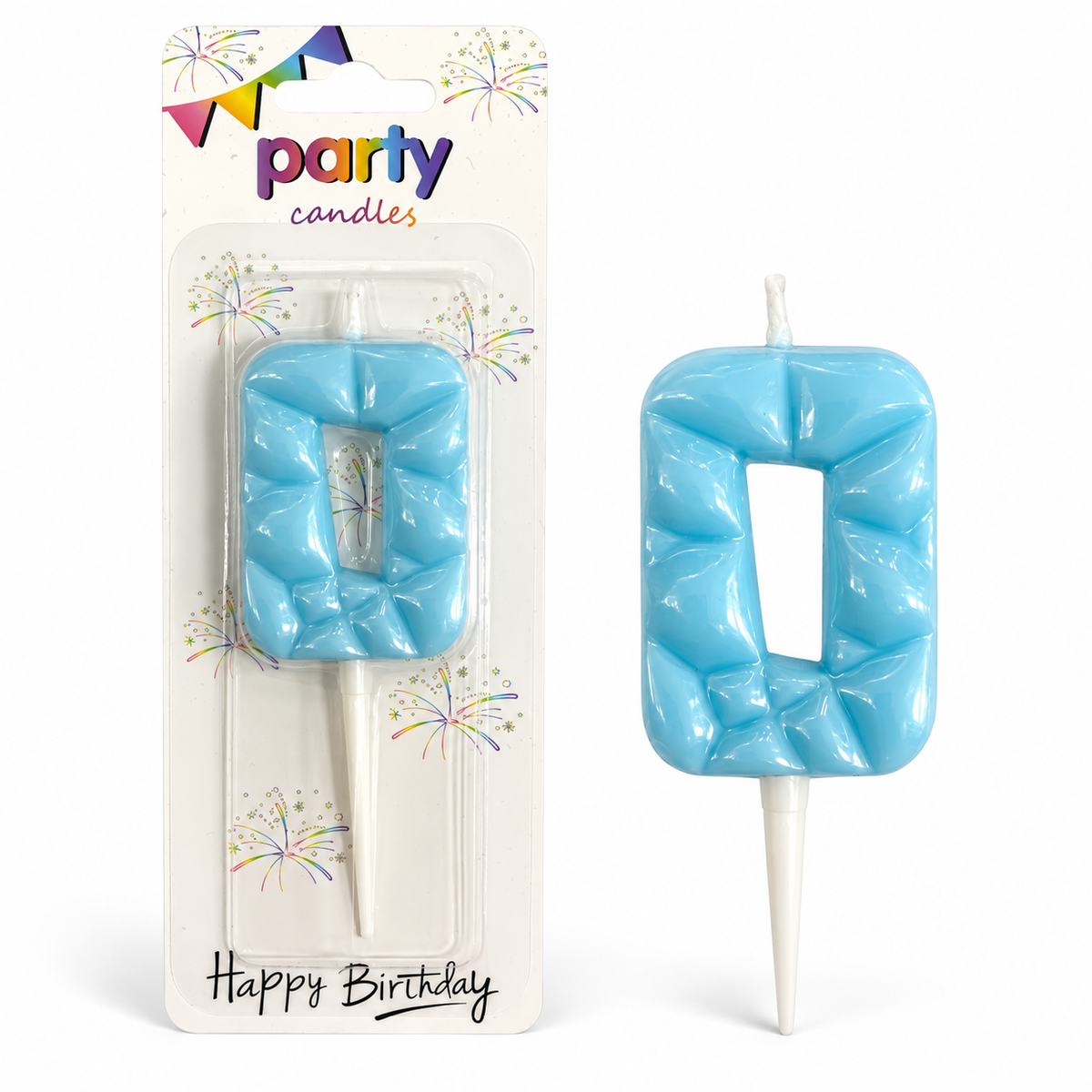 Birthday Candles Blue Color from 0-9 || شموع اعياد ميلاد لون ازرق من ٠-٩