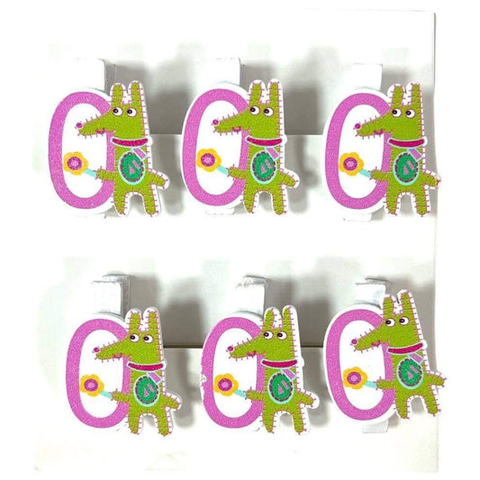 Wooden Craft Clips Numbers || ملاقط خشب ارقام