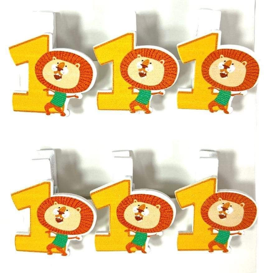 Wooden Craft Clips Numbers || ملاقط خشب ارقام