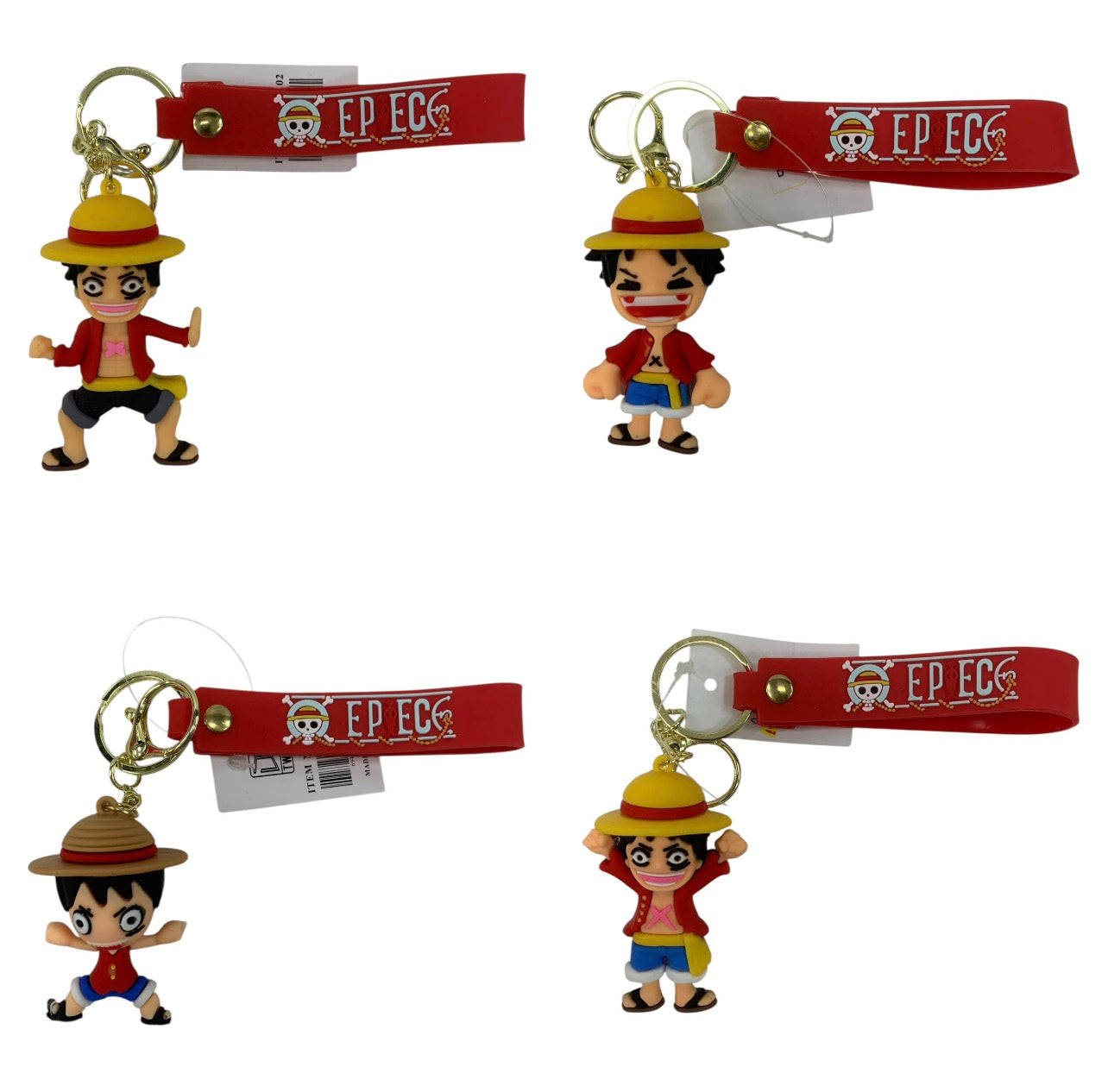 One Piece Luffy Keychain Assorted Models || علاقة مفاتيح لوفي ون بيس اشكال متنوعة
