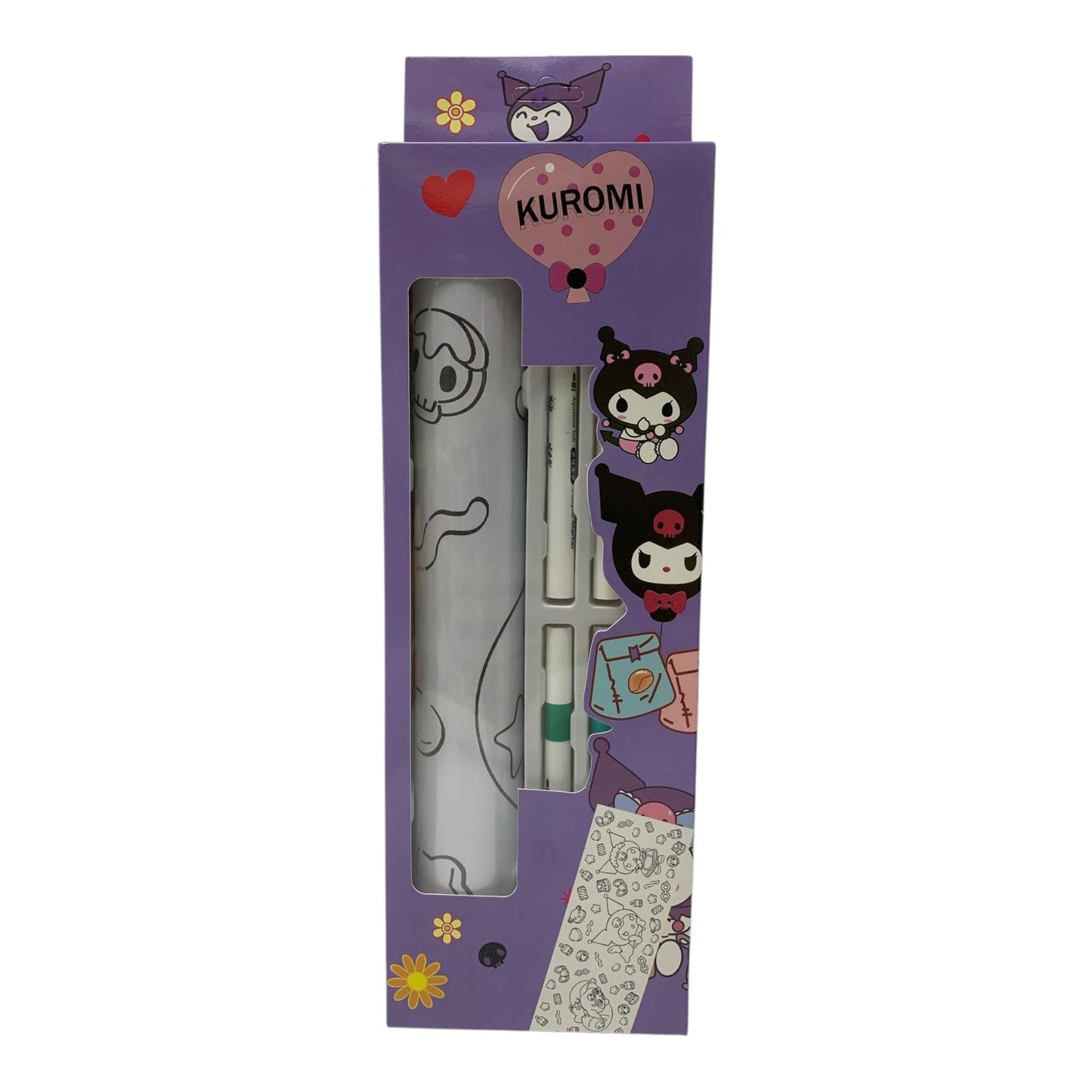 Kuromi Coloring Set || مفرش تلوين مع الوان كورومي