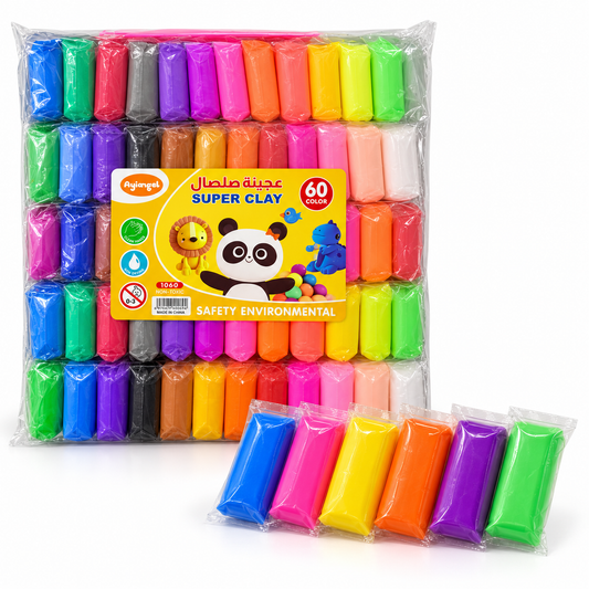 Super Clay 60 Color Pack || مجموعة سوبر كلاي 60 لونًا