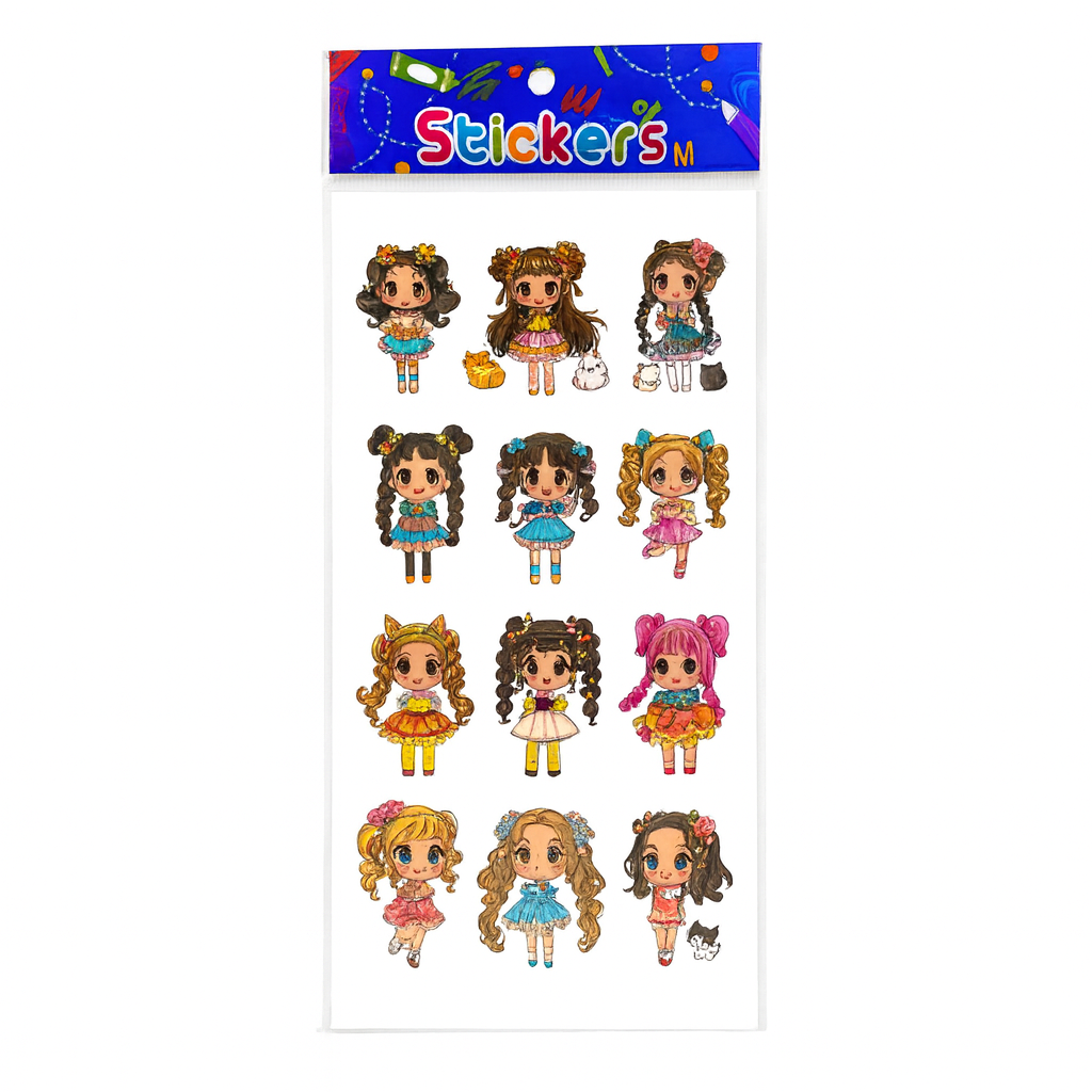 Girls Encouraging Stickers || ستيكرات تشجيعية بنات