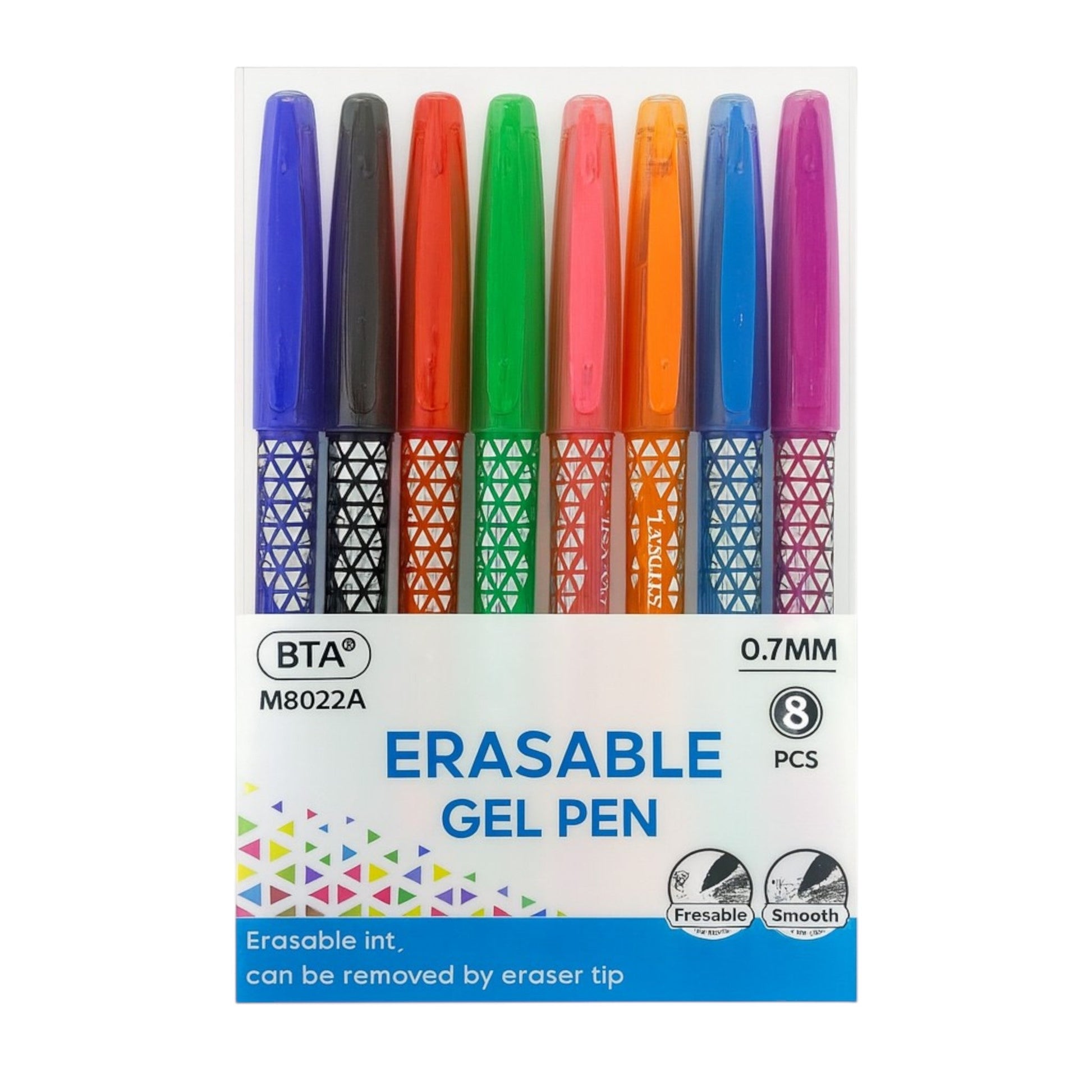 Erasable Gel Pen Set 8-Pack Smooth Writing Pens || مجموعة اقلام حبر جل ماسحة سلسة 8 لون