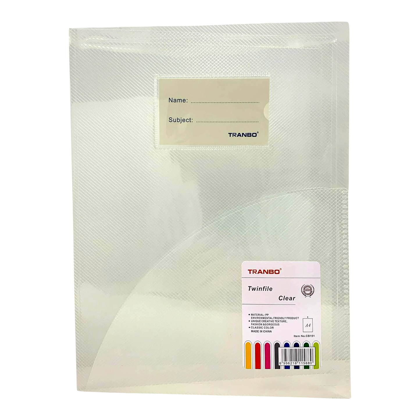 Two Pocket Clear Twin File || فايل شفاف جيبين