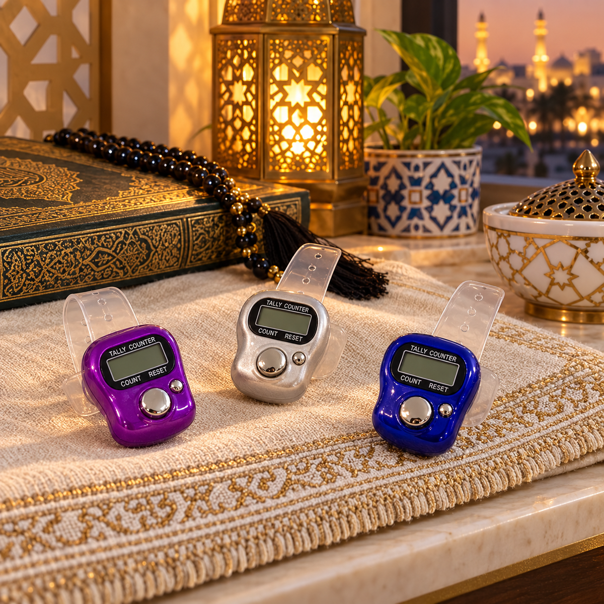 Tasbih Ring Assorted Color by Piece || خاتم تسبيح الوان متنوعة بالحبة