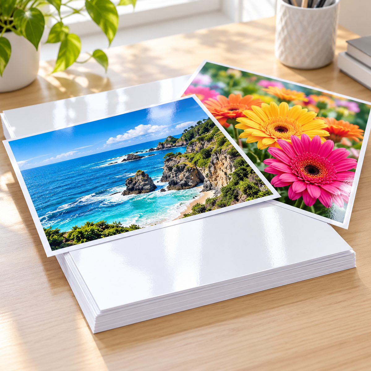 Jojo Double Side Glossy Photo Paper 200 gsm 20 pcs || ورق لامع جوجو لامع من الجهتين دبل جلوسي ٢٠٠ جرام عدد ٢٠ ورقة