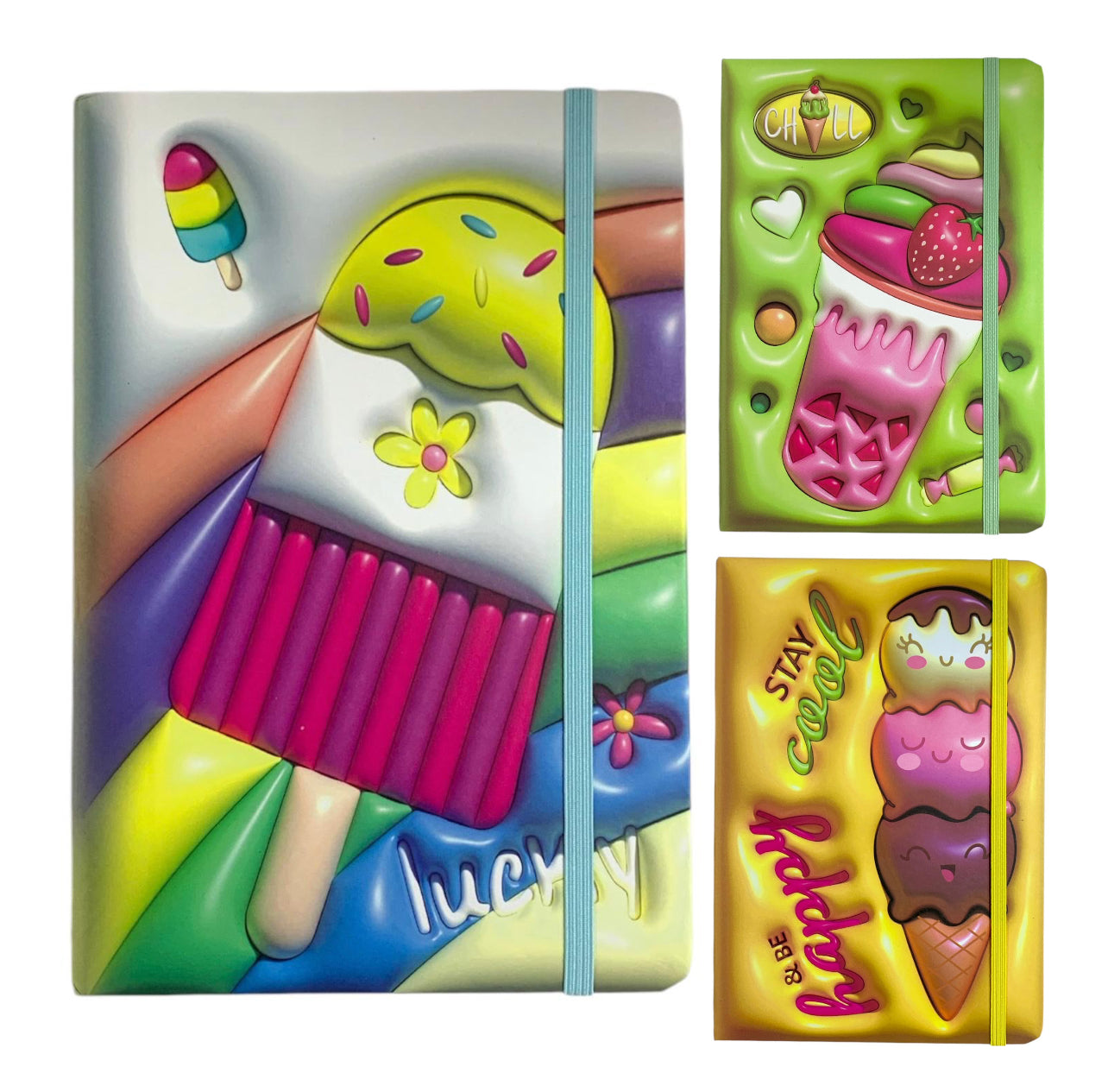 Desserts Printed Notebook 20 x 15 Assorted Models || دفتر مطبوع حجم ١٥*٢٠ موديلات مختلفة الحلويات