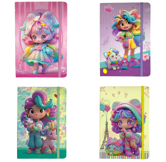 Girls Printed Notebook 20 x 15 Assorted Models || دفتر مطبوع حجم ١٥*٢٠ موديلات مختلفة البنات