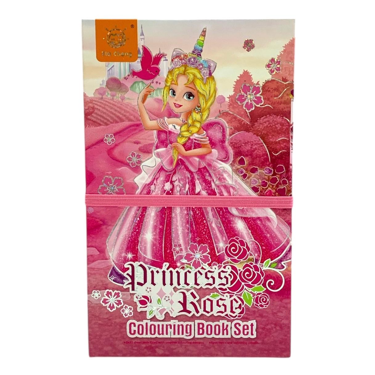 Rose Princess Coloring Set Girls || مجموعة التلوين اميرة فروزن للاطفال