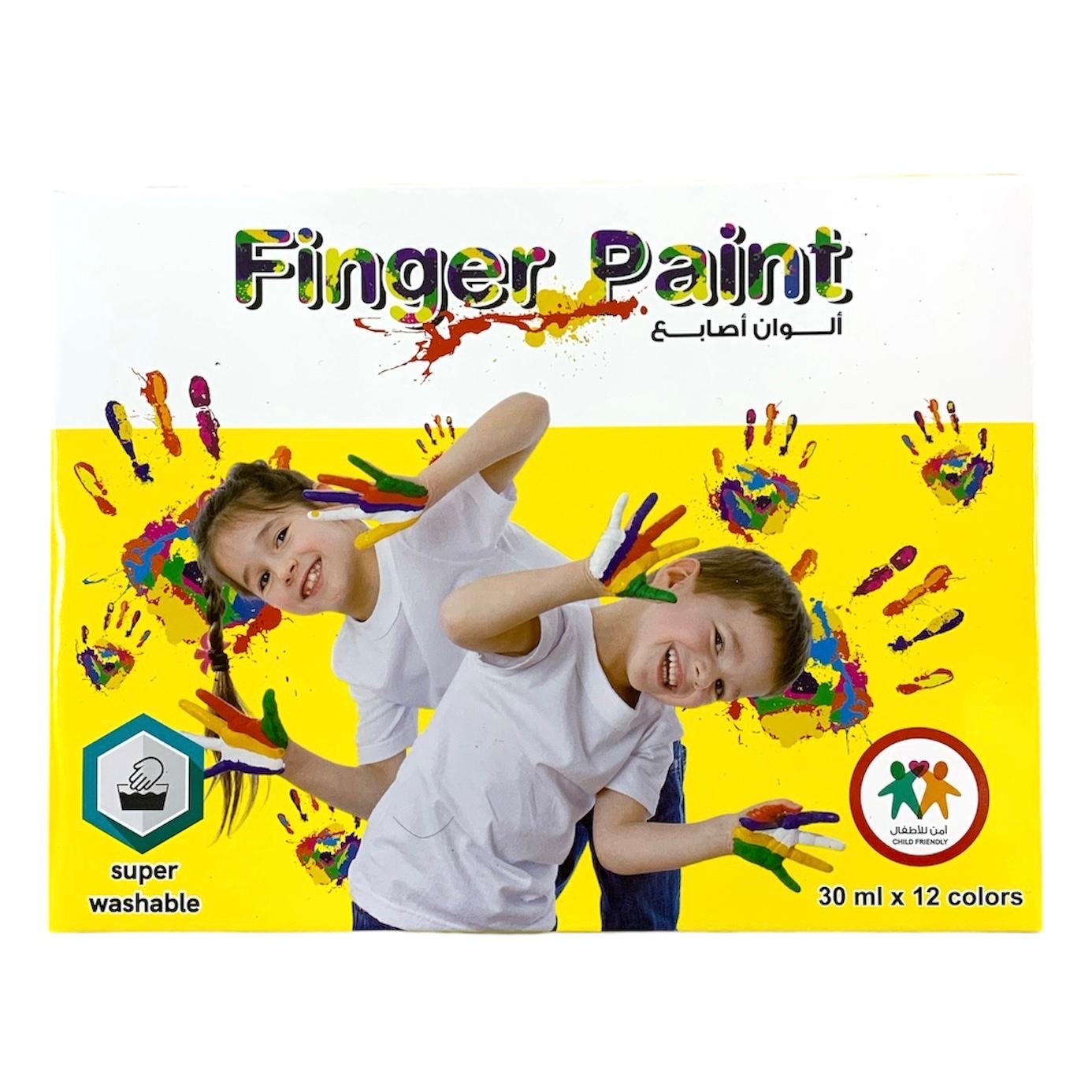 A&T Color Me Finger Paint 12 Colors || الوان اصابع كولور مي ١٢  لون