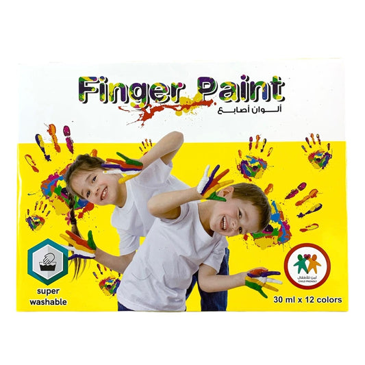 A&T Color Me Finger Paint 12 Colors || الوان اصابع كولور مي ١٢  لون